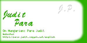 judit para business card